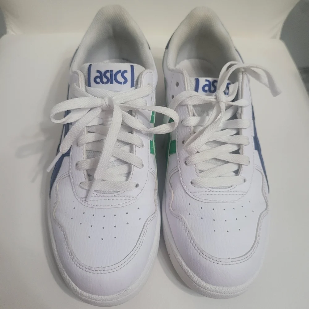 Asics Japan S White Sneakers with Blue and Green Accents Unisex  EUR39.5/ US6.5